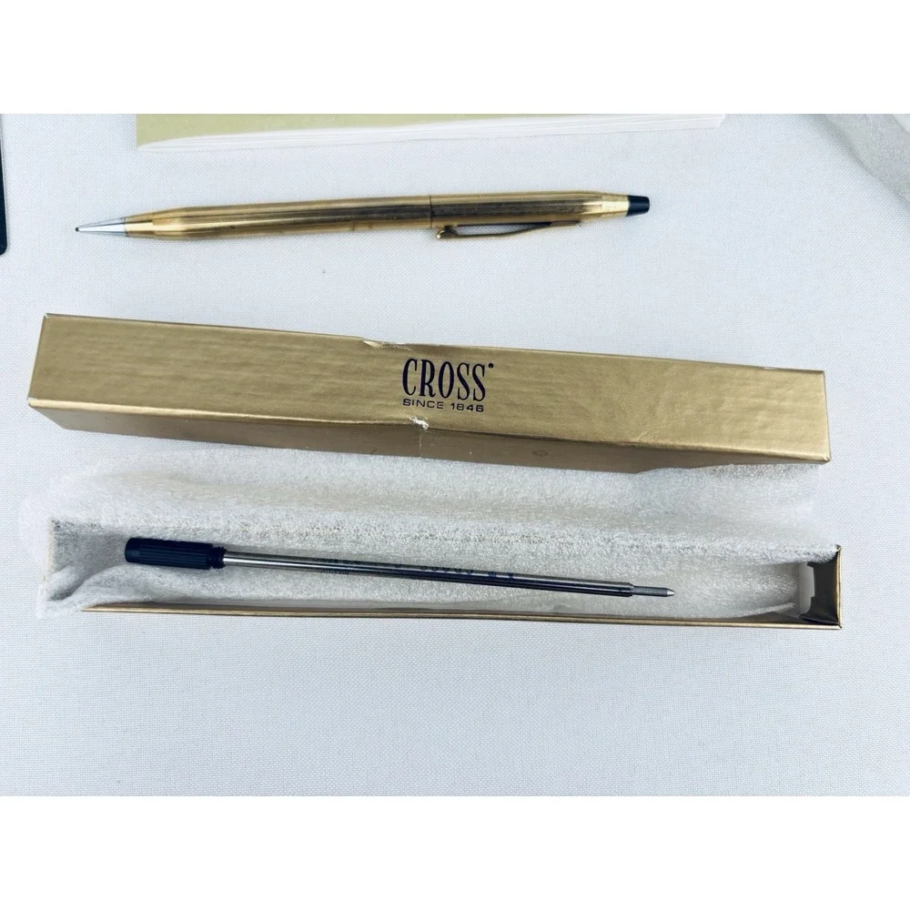 Lot Of Cross Pens & Pencil & Refills - 1 Gold Filled- All Work‎ - Vintage